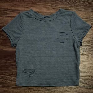 Fashion Nova Blue Baby Tee